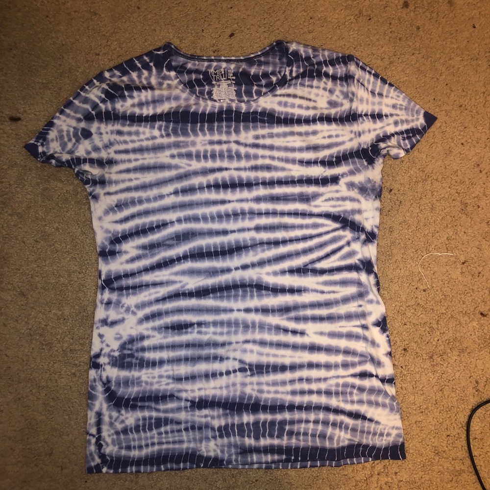 Blue tie dye shirt